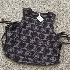 Free People Sun Patterned Sleeveless Top